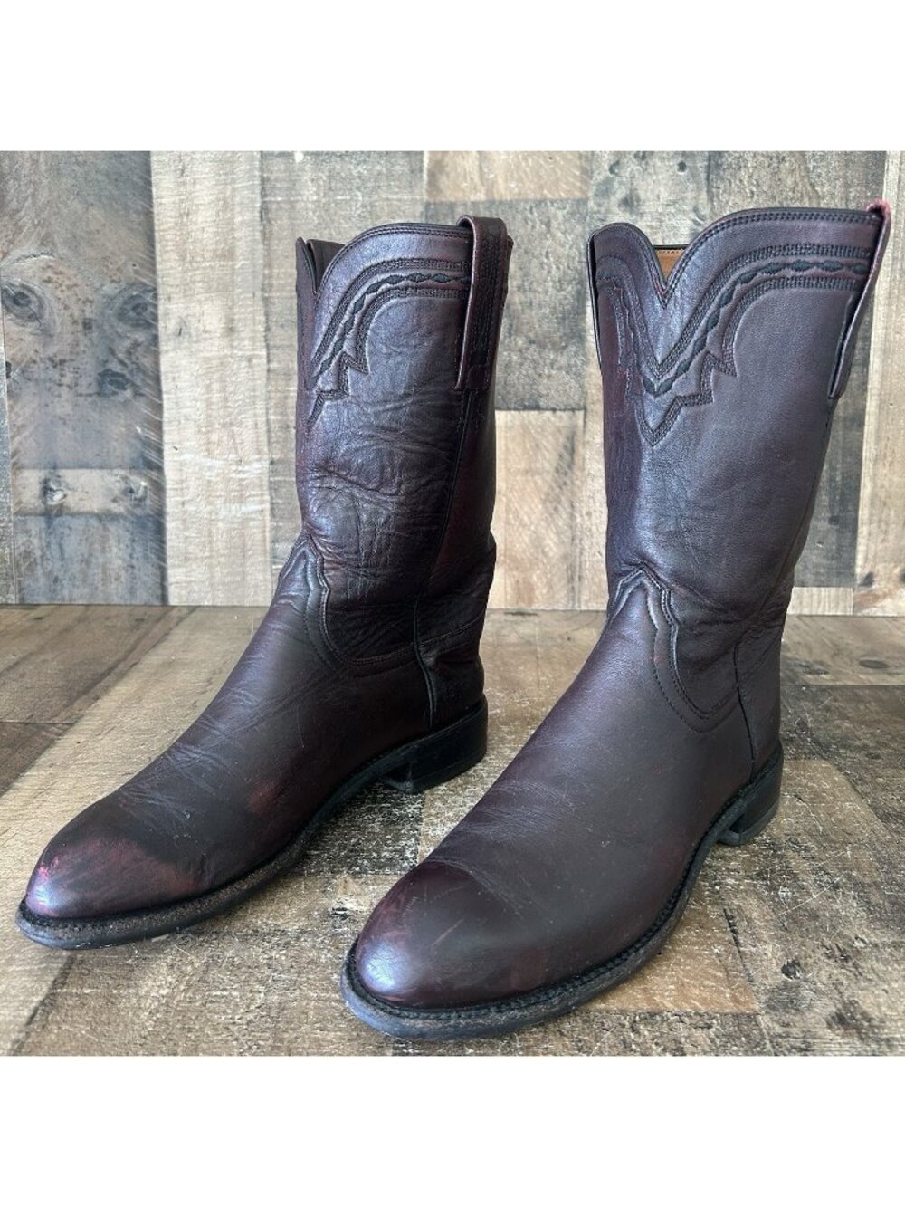 Lucchese 2000 Western T0083 Cowboy Boots Mens 8 D